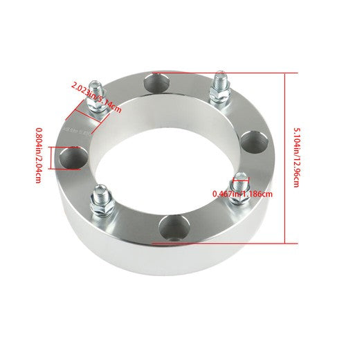 Solid Spare For Polaris RZR XP 1000 900 4/156 4PC 2" inch ATV 4x156 to 4x156 Wheel Spacers