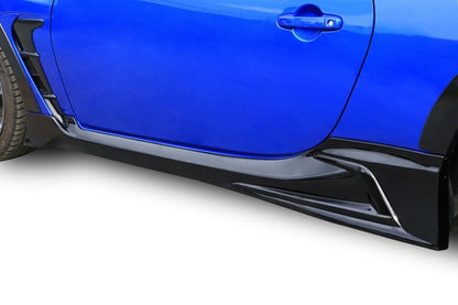 Fits 2022-2024 Toyota GR86 Subaru BRZ TRD Style Black Side Skirts (ABS)