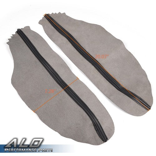Solid Spare Fit For Honda Accord 08-12 Black Leather Front Door Panels Armrest Cover New