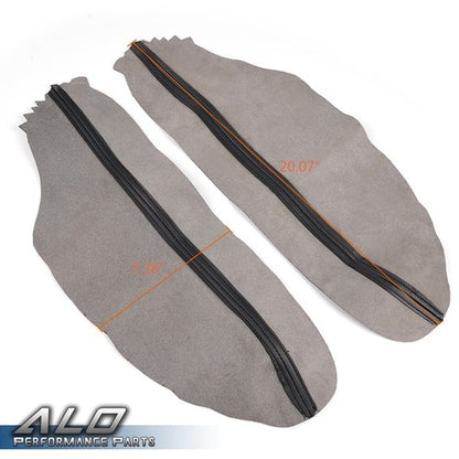 Solid Spare Fit For Honda Accord 08-12 Black Leather Front Door Panels Armrest Cover New
