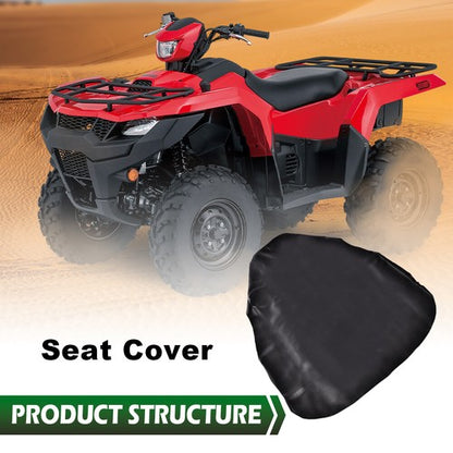 Solid Spare Leather Seat Cover Synthetic Skin Cover Fit For 03-08 Suzuki Quadrunner 400