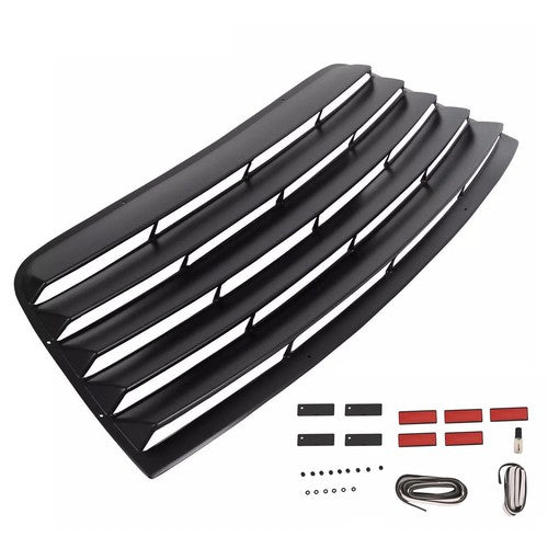 Solid Spare For 08-23 Dodge Challenger Rear Window Scoop Louver Sun Shade Cover ABS