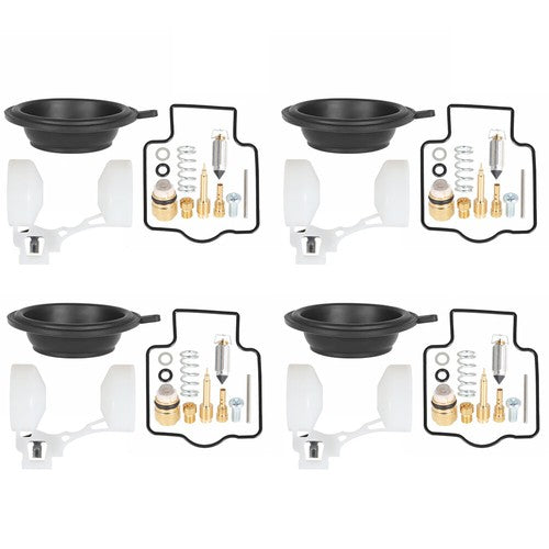 Solid Spare FOR KAWASAKI Zx6R Zx600 ZZR600 4X Carburetor Repair Kit Diaphragm Float