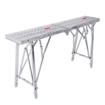 Solid Spare 1.6m Portable Folding Scaffolding Platform Work Bench Scaffold Step Ladder