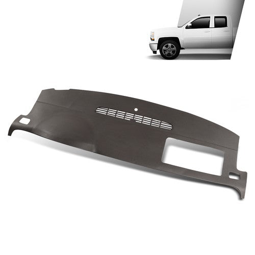Solid Spare TPE Dash Cover Cap Overlay Brown Fit For 07-14 Suburban Tahoe Yukon Avalanche