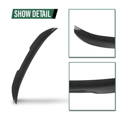 Solid Spare Fit For 2007-2013 BMW E92 M3 Coupe Carbon Look PSM Style Rear Trunk Spoiler Wing