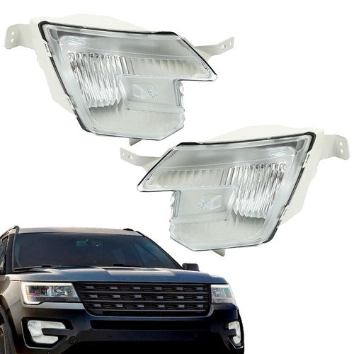 Solid Spare Halogen Fog Light Lamp For 2016-2019 Ford Explorer Driver & Passenger side
