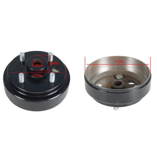 Solid Spare Rear Wheel Brake Hub Drum 30 Teeth 1991+ For EZGO TXT RXV 4 Cycle Gas Golf Cart