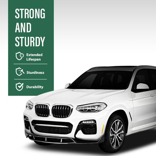 Solid Spare Fit For 18-21 BMW X3 G01 X4 G02 M-Sport Bumper Front Lip Splitter Glossy Black
