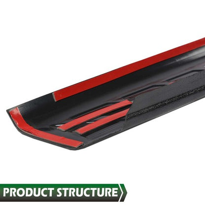Solid Spare Fit For 2007-2013 Silverado 1500 2500 HD 3500 HD 6'6" Bed Rail Caps Cover Black