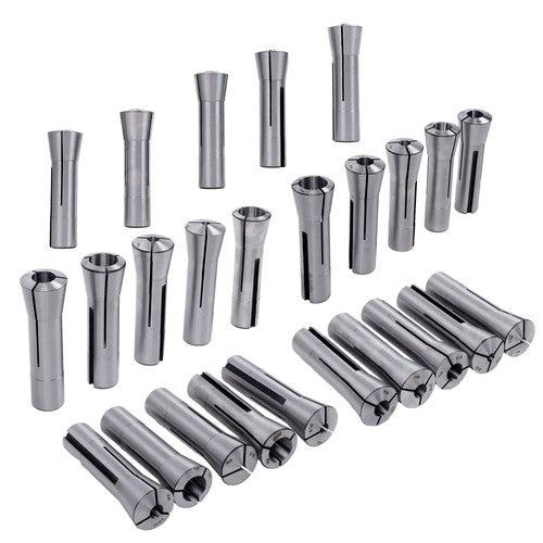 Solid Spare 0.0005" TIR R8 Collet Set 25pc - Ultra Precision Round Tools