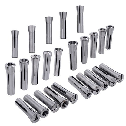 Solid Spare 0.0005" TIR R8 Collet Set 25pc - Ultra Precision Round Tools