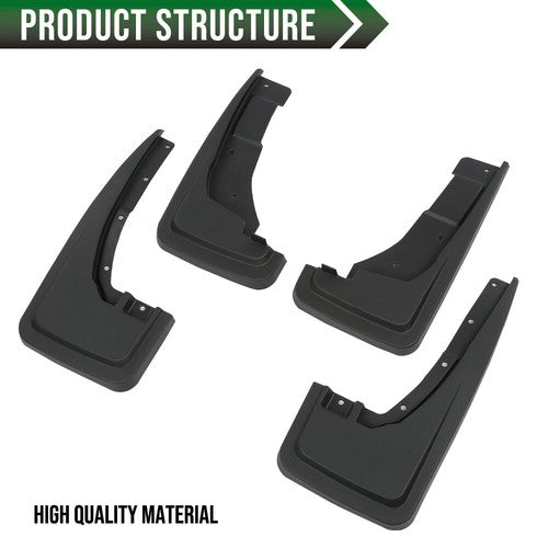 Solid Spare 4PCS Front & Rear Splash Mud Flap Guard Mudguard Fit For 2022-2025 Ford Maverick