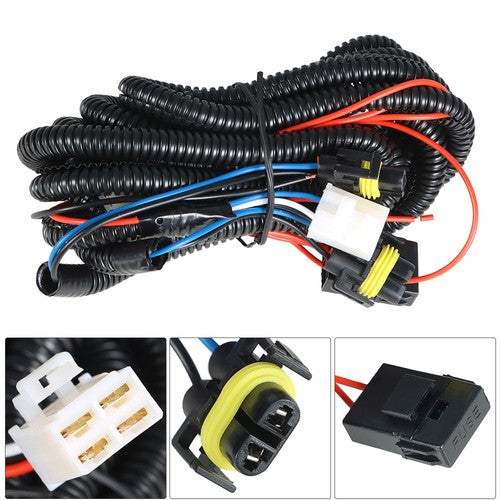 Solid Spare For 2011 2012 2013 Hyundai Elantra Clear Bumper Fog Light w/Bulbs Wiring Switch