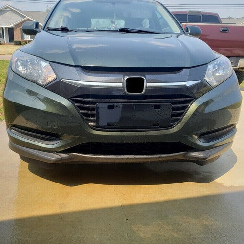 Solid Spare Front Upper Black Grille Grill W/Chrome Trim For Honda HR-V HRV 2016 2017 2018