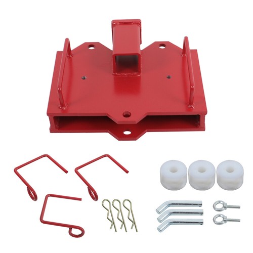 Solid Spare 2'' Forklift Trailer Hitch Receiver Tow Hitch Attachments for Dual Pallet Fork