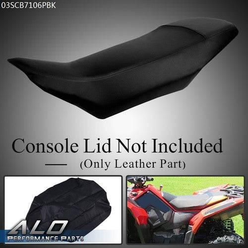Solid Spare Fit For 2013-2020 Polaris Scrambler 850 1000 Synthetic Leather Seat Cover Black