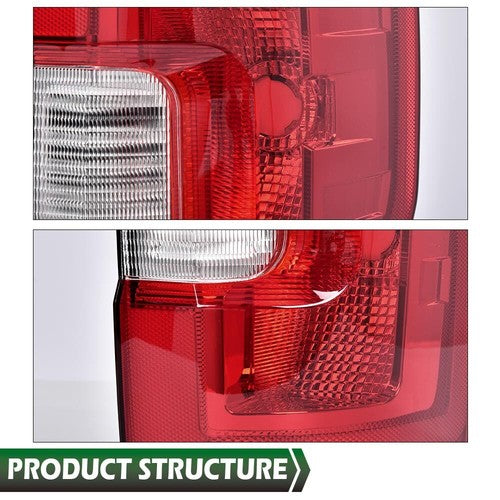 Solid Spare Tail Lights Brake Lamps Left+Right Side Fit For 17-19 Ford F250 F350 Super Duty