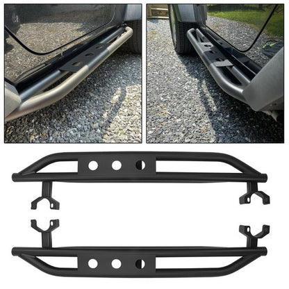 Solid Spare Pair Nerf Bars Side Steps Armor Running Boards For 07-18 Jeep Wrangler JK 2-Door