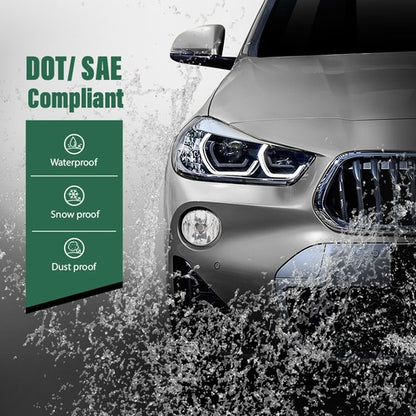 Solid Spare Pair Front Bumper Fog Lights Driving Lamps Fit For 2011-2021 BMW X1 X2 X3 X4
