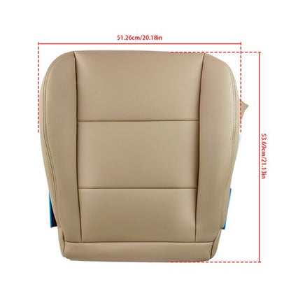 Solid Spare Leather Front Driver & Passenger Covers Tan Suit For 98-07 Toyota Land Cruiser