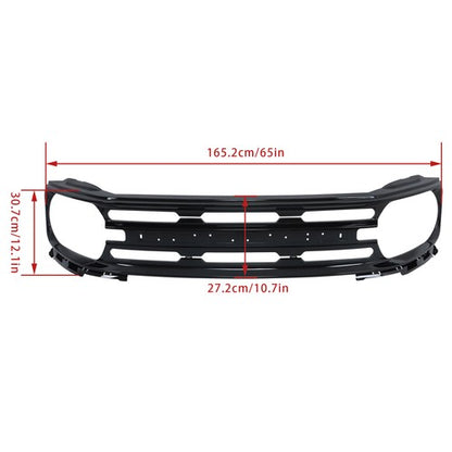 Solid Spare Front Bumper Upper Grille Replacement Plastic For Ford Bronco Sport 2021-2023