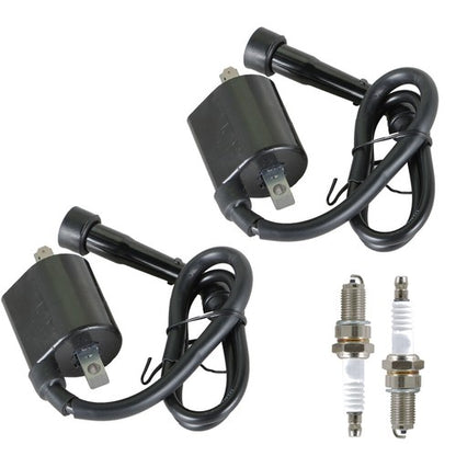 Solid Spare For 1987-2000 Yamaha Motorcycle VIRAGO 535 XV535 2Pcs Ignition Coil & Spark Plug