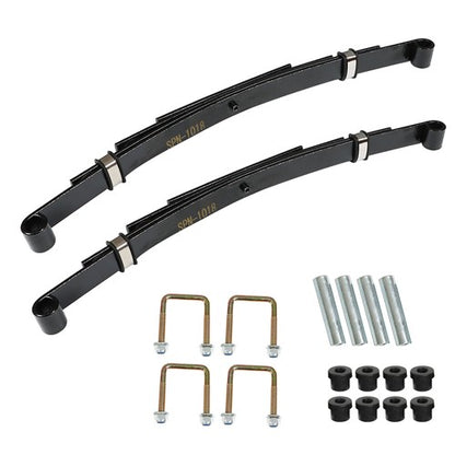 Solid Spare Heavy Duty Rear 4 Leaf Springs for EZGO TXT 1995-2013 Golf Cart (Set of 2) New