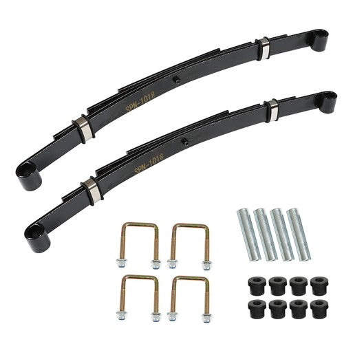 Solid Spare Heavy Duty Rear 4 Leaf Springs for EZGO TXT 1995-2013 Golf Cart (Set of 2) New