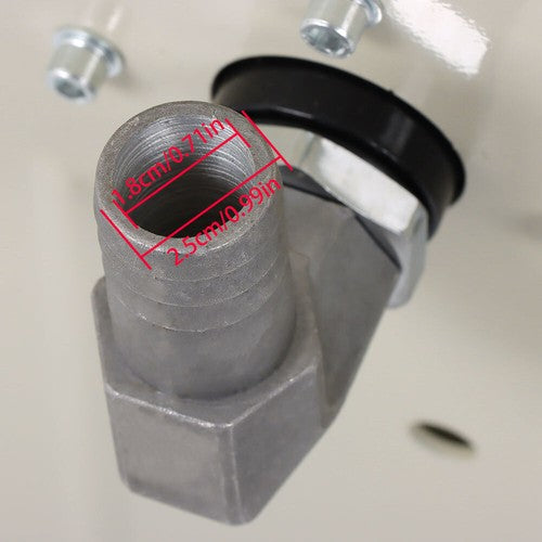 Solid Spare 1" x 33' Retractable Swivel Rewind W/Auto Fueling Gun Diesel Hose Reel For Truck