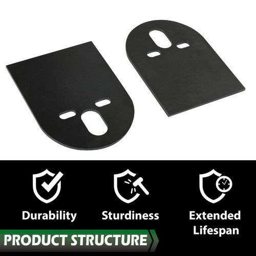 Solid Spare 2500lb 2600lb Pair Steel Upper D Plate Mounting Brackets Air-Bag Suspension