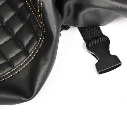 Solid Spare Golf Carts Rear Seat Cover Kit For Club Car/E-Z-Go/Yamaha Universal Size Black
