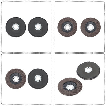 Solid Spare 10 pcs 4-1/2" Flap Sanding Disc 40 Grit 4.5 Grinding Wheels for Angle Grinder