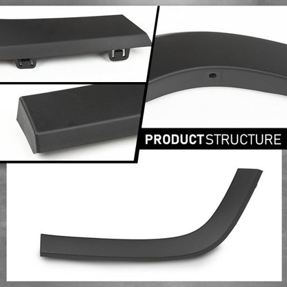 Solid Spare Rear Right Fender Flare Wheel Molding Rear Section Fit For 19-23 Jeep Cherokee