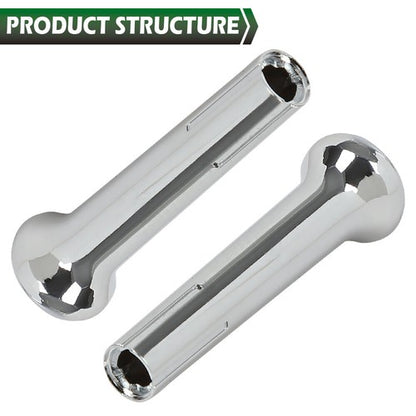 Solid Spare Fit For 1971-1988 GM Chevy Buick Oldsmobile Pontiac Chrome Door Lock Knobs Pair