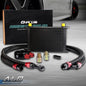 Solid Spare 25 Row AN10 Universal Aluminum Transmission Engine Oil Cooler+Filter Adapter Kit