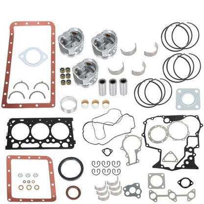 Solid Spare NEW Overhaul Kit STD Fit For New Kubota D902 KBOVKVD902-00-5421 USA