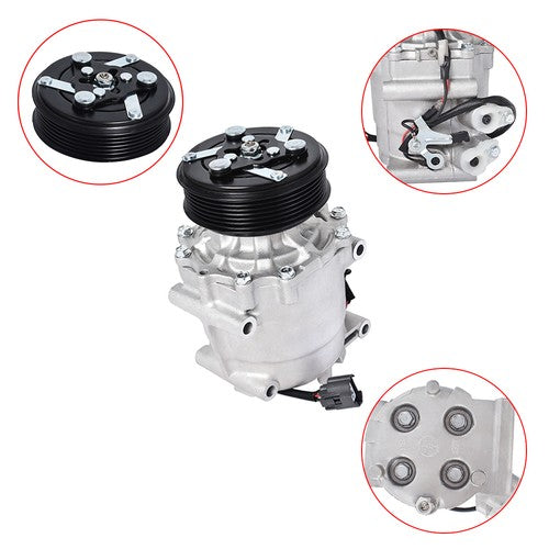 Solid Spare 2004914 For Honda Civic 2002 2003-04 2005 1.7L A/C Compressor W/Clutch CO4914AC