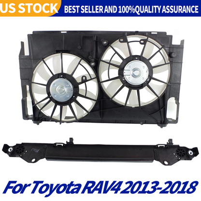 NEW Radiator Cooling Fan Assembly with Shroud for Toyota RAV4 2013-2019 L4 2.5L
