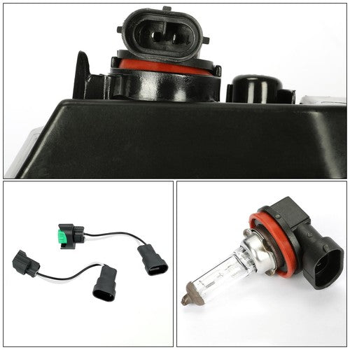 Solid Spare Fit 2002-2003 Acura TL Sedan Front Bumper Driving Fog Lights Lamps w/Bulb L+R