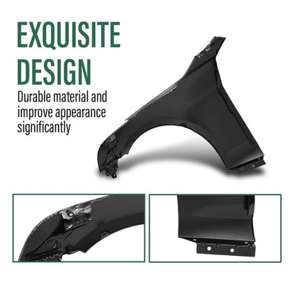 Solid Spare Fender Front Passenger Side GM1241380 84110676 Fit For 2013-2018 Cadillac ATS