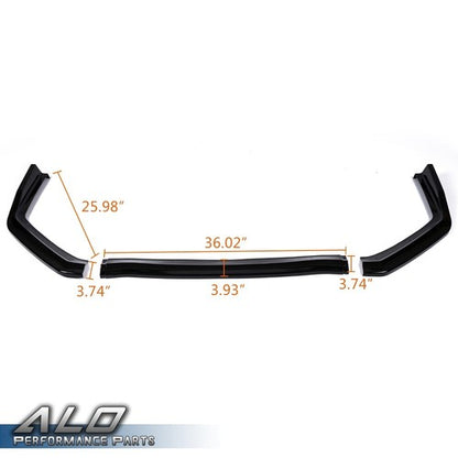 Solid Spare Fit For 15-2020 Subaru WRX STI Sedan CS-Style Front Bumper Lip Spoiler Kit Black