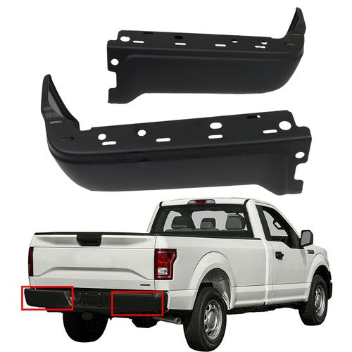 Solid Spare Steel Rear Bumper Ends Face Bar For Ford F150 2009-2014 Primered Right Left