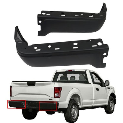 Solid Spare Steel Rear Bumper Ends Face Bar For Ford F150 2009-2014 Primered Right Left