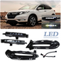 FIT 2016 2017 2018 Honda HR-V HRV Front LED Conversion DRL Fog lights Lamps Pair