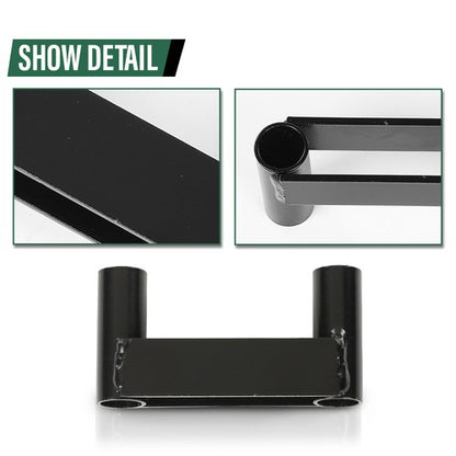 Solid Spare Rear Shock Extender Kit For 2-4" Lift Fit For 2007-2018 Jeep Wrangler JK JKU