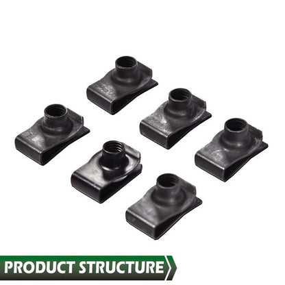 Solid Spare Fit For Polaris Ranger RZR General Body Panel Torx Screw & Flat Nut Set of 6