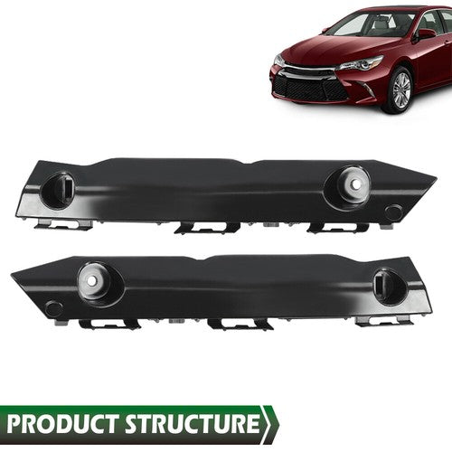 Solid Spare Fit For 2015-2017 Toyota Camry Bumper Bracket Front Left & Right Side Pair