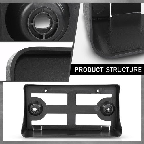 Solid Spare Front Bumper License Plate Bracket Fit For 2018-2023 Ford Mustang JR3Z17A385AA