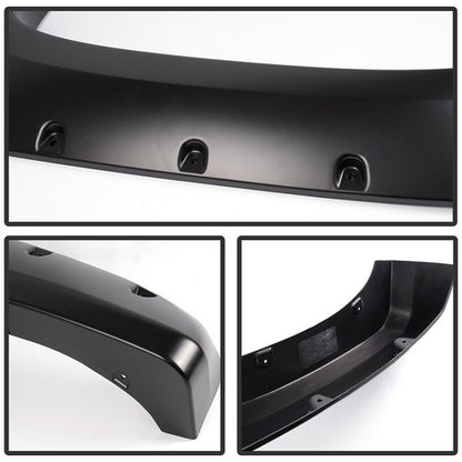 Solid Spare Fender Flares Pocket Rivet Style Fit For 2007-2013 Silverado 1500 2500HD/3500HD